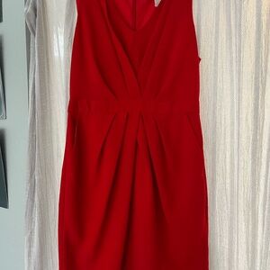 Elegant Red Sleeveless Dress